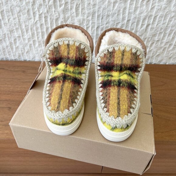 Mou Yellow-Brown Colorway Eskimo Series Snow Boots - Picture 9 of 9
